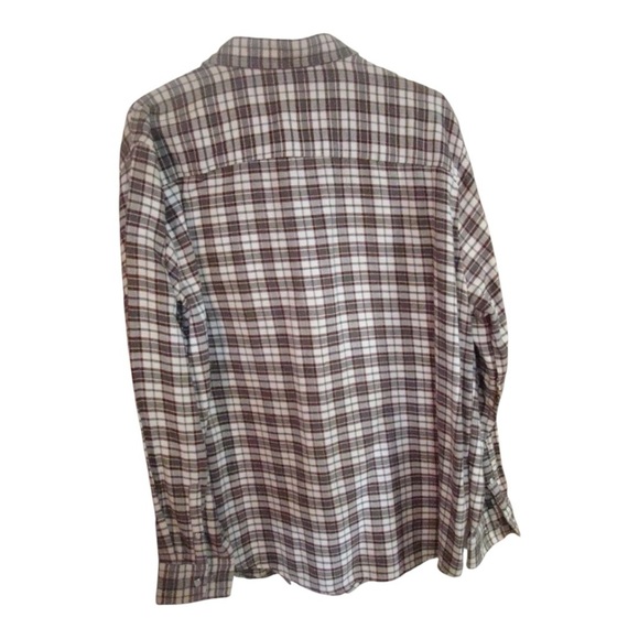 Haband Casual Joe Brown and White Casual Button Down Shirt long sleeve Size: XXL - Picture 2 of 4